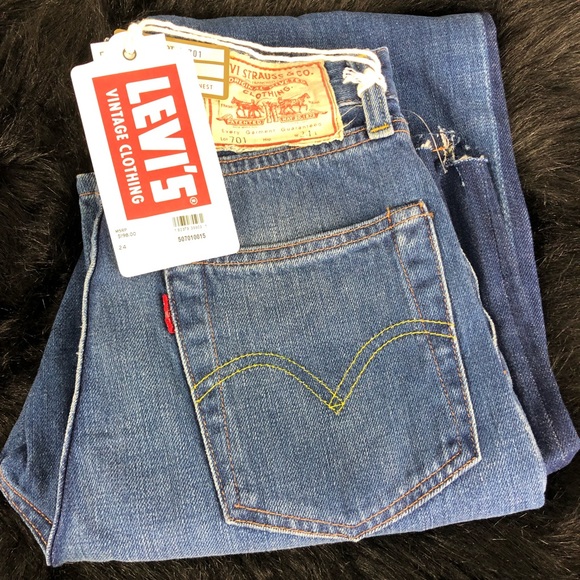 Levi’s 1950’s 701’s Super High Waisted Jeans 2Tone - Picture 6 of 8